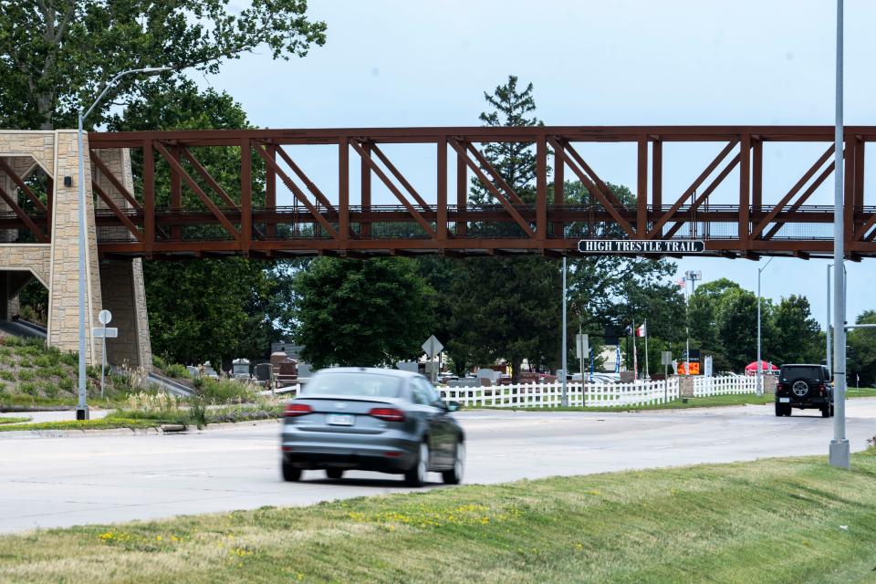 Ankeny's $3 million High Trestle Trail bridge, linking the bike trail across Oralabor Road to trails linking to downtown Des Moines and Altoona, opened in 2022.