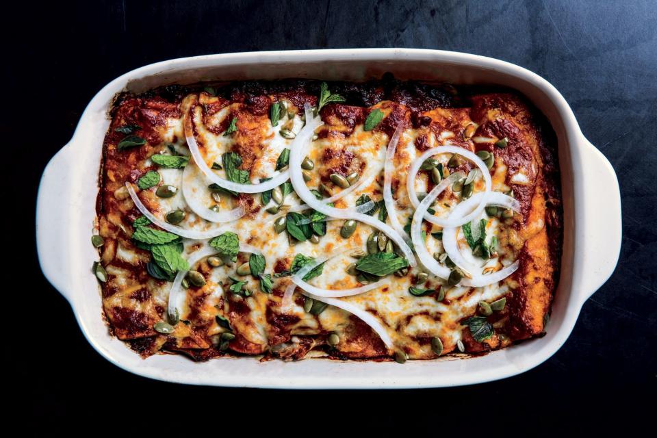 Winter Squash and Short-Rib Enchiladas