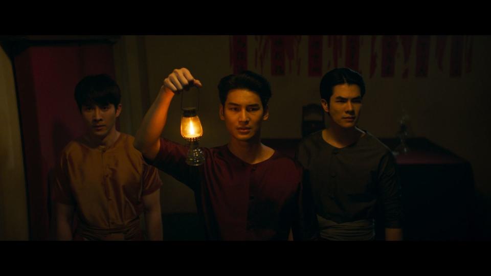 泰影《ManSuang》主角Mile（右起）、Apo與Bas，加上Tong四位將來台會粉絲。（Live Nation Taiwan 提供）