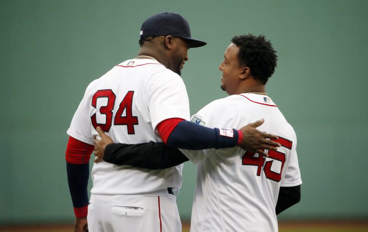 Few know David Ortiz better than Pedro Martinez. (AP Photo)