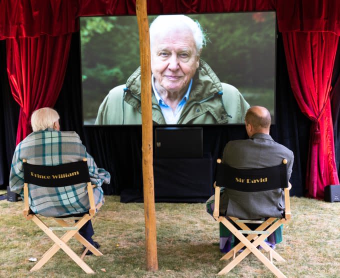 Sir David Attenborough, Prince William watch David Attenborough: A Life On Our Planet