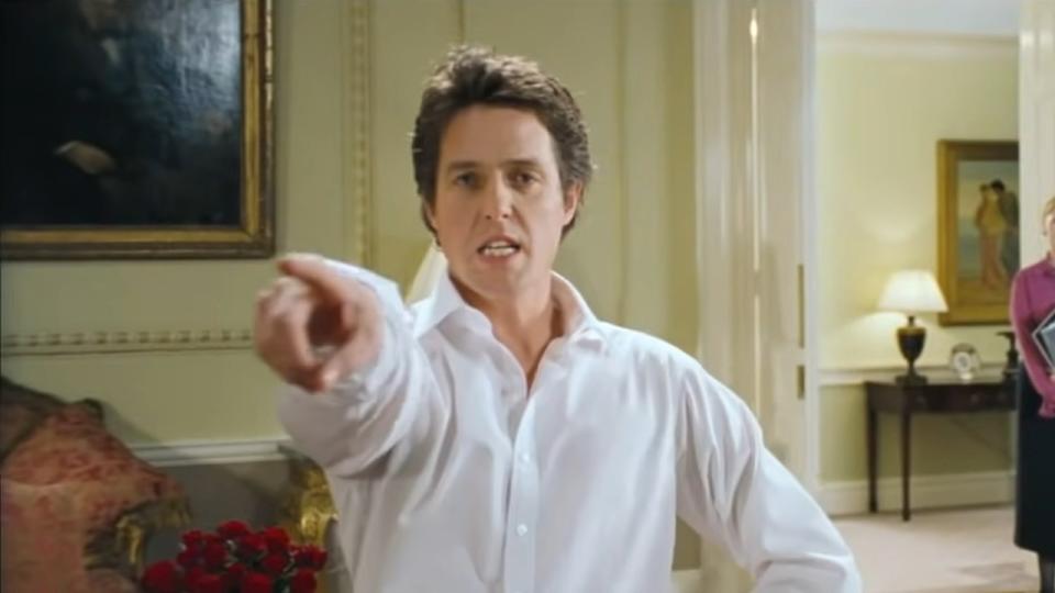 Hugh Grant in Love Actually