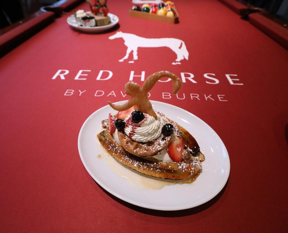 Reconstructed banana split at Red Horse in White Plains Jan. 19, 2023.