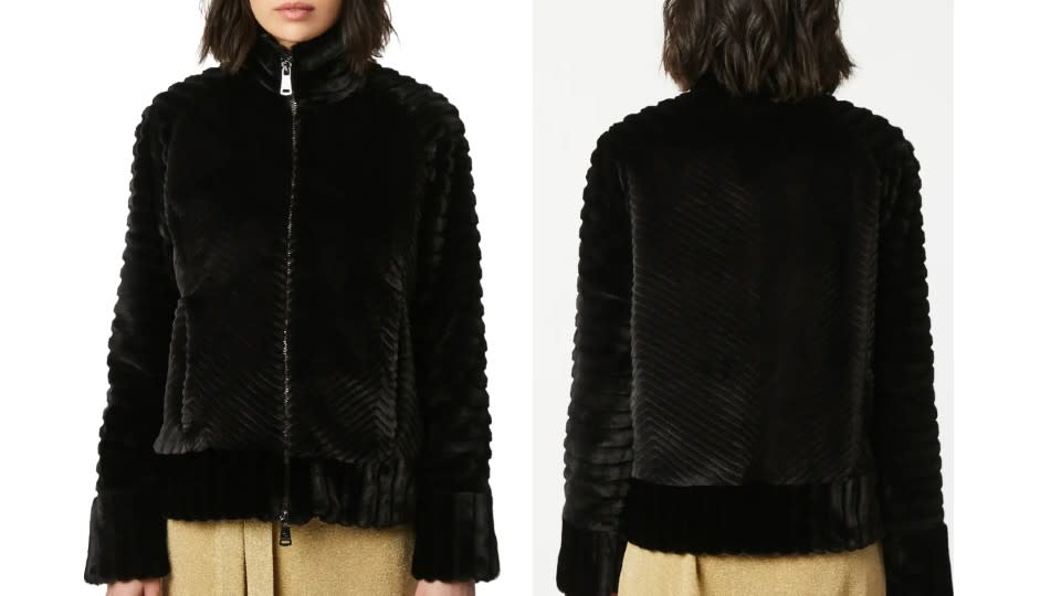 Bernardo Textured Faux Fur Jacket - Nordstrom, $100 (originally $200)