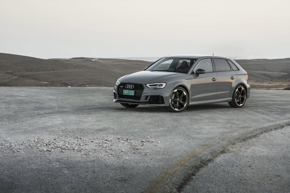 <p>Audi sells the RS 3 sedan stateside, but what we really want is the hatchback version, the RS 3 Sportback. It packs the same 400-horsepower turbocharged inline-five engine, just in a more practical body. That being said, we're glad <a href="https://www.roadandtrack.com/new-cars/future-cars/a28760098/the-591-horsepower-audi-rs-6-avant-is-coming-to-america/" rel="nofollow noopener" target="_blank" data-ylk="slk:the RS 6 Avant;elm:context_link;itc:0;sec:content-canvas" class="link ">the RS 6 Avant</a> is finally coming to the U.S. </p>