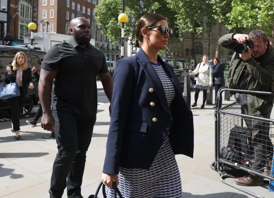 Rebekah Vardy llega al Tribunal Supremo (James Manning/PA) (PA Wire)