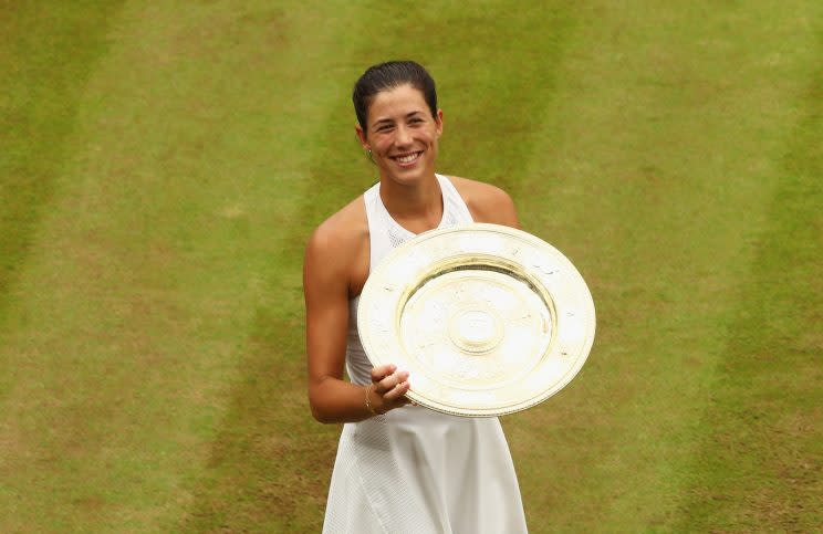 Spaniards have waited a long time to celebrate a women’s triumph at Wimbledon. (Getty)