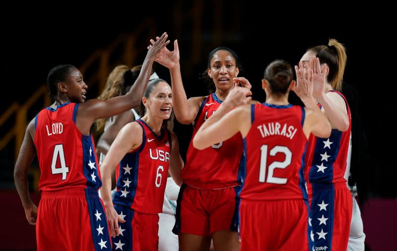▲美國女籃取得奧運50連勝。（圖／美聯社／達志影像）
