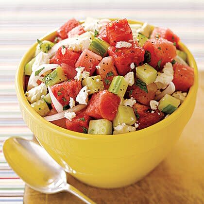 Watermelon Salad with Feta and Mint