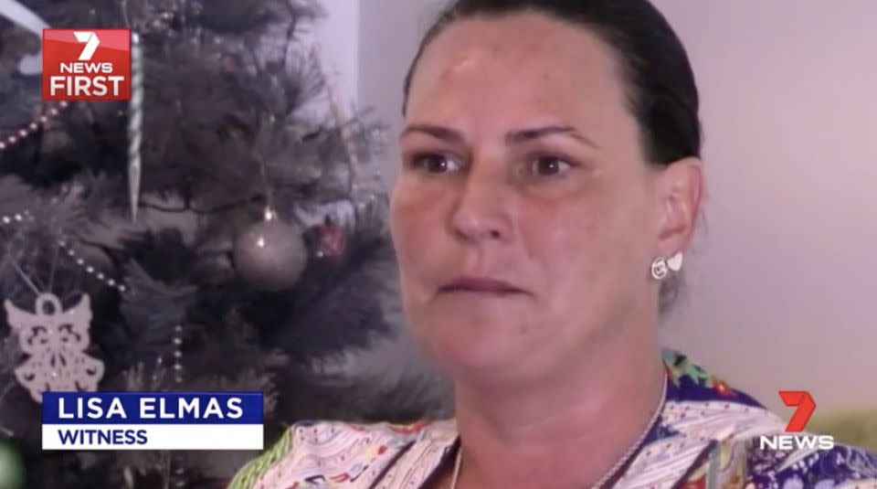 Lisa Elmas risked her own life to pull two sisters from the wreck. Source: 7 News