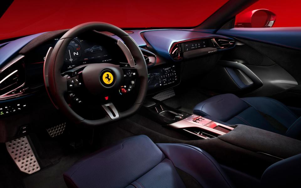Interior of the Ferrari