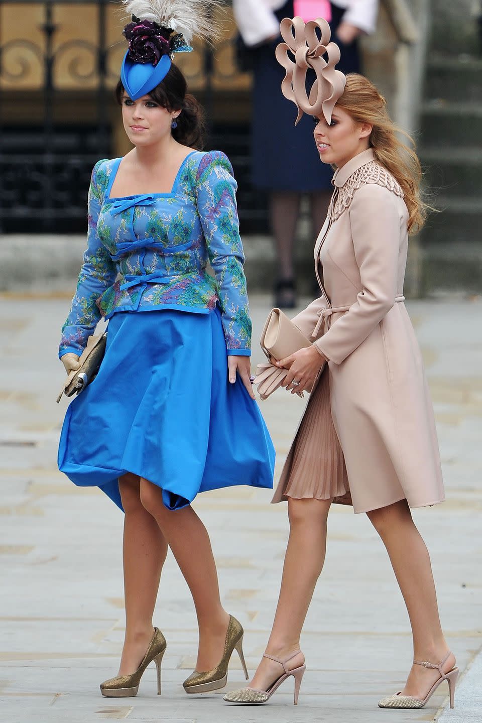 Princess Beatrice and Princess Eugenie at Kate's Wedding