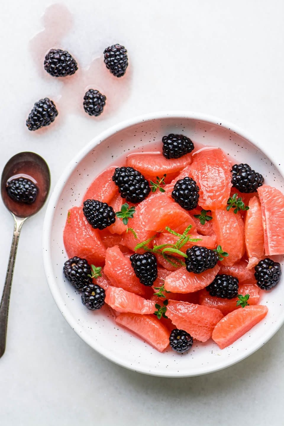 <p>Looking for a simple yet satisfying lunch?</p><p>Get the <a href="https://theviewfromgreatisland.com/pickled-blackberry-and-grapefruit-salad-recipe/" rel="nofollow noopener" target="_blank" data-ylk="slk:Pickled Blackberry & Grapefruit Salad;elm:context_link;itc:0;sec:content-canvas" class="link ">Pickled Blackberry & Grapefruit Salad</a> recipe.</p><p>Recipe from <a href="https://theviewfromgreatisland.com/" rel="nofollow noopener" target="_blank" data-ylk="slk:The View From Great Island;elm:context_link;itc:0;sec:content-canvas" class="link ">The View From Great Island</a>.</p>