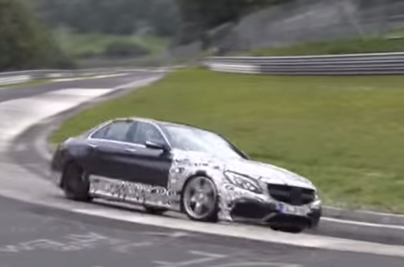 Mercedes C63 test mule