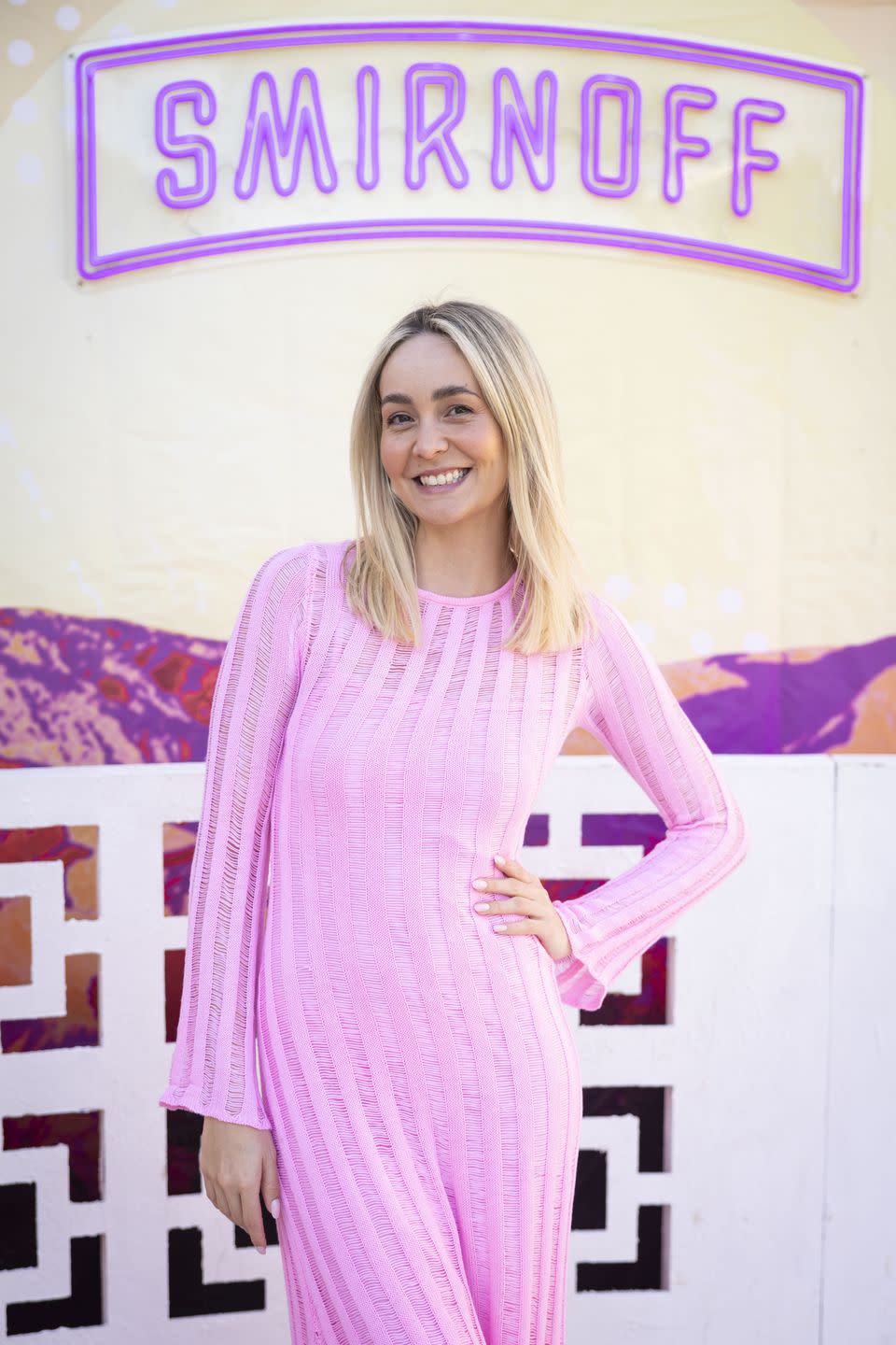 married at first sight star tahnee cook at a photocall for smirnoff in july 2023