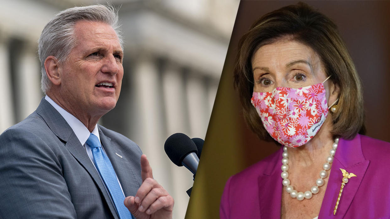 House Minority Leader Kevin McCarthy and House Speaker Nancy Pelosi.