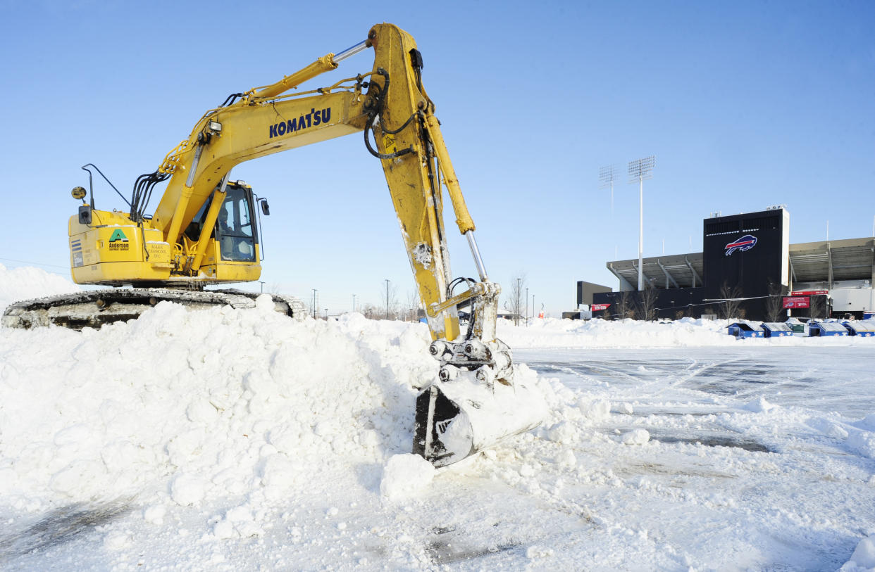 The Bills had a game in 2014 moved to Detroit due to a massive snowfall. (AP Photo/Gary Wiepert)