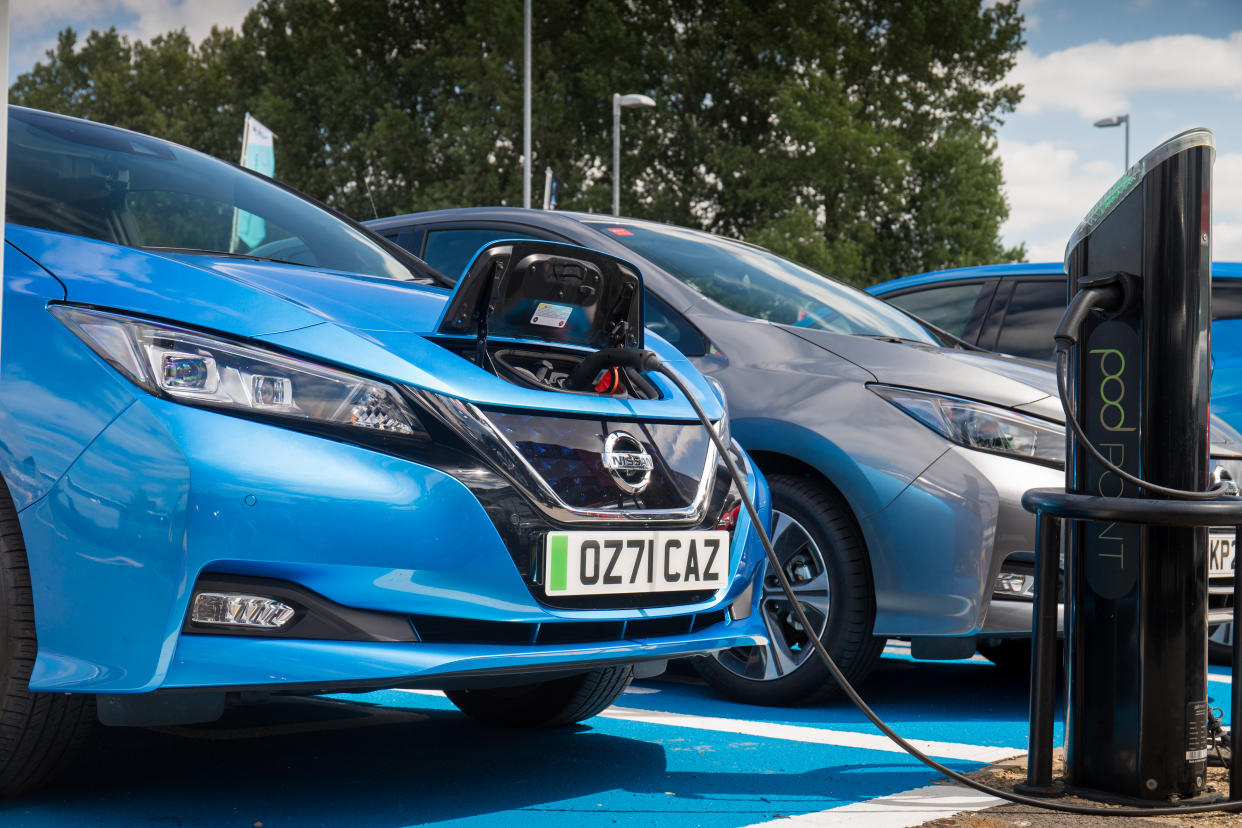 Nissan Leaf charging