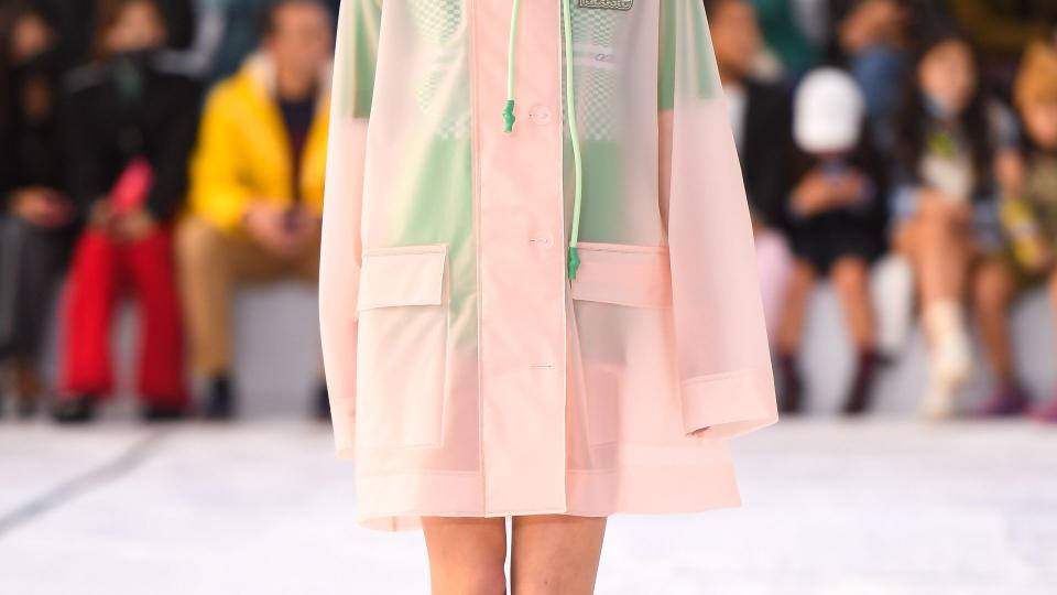 A model walks the runway during the Lacoste Womenswear Spring/Summer 2022 