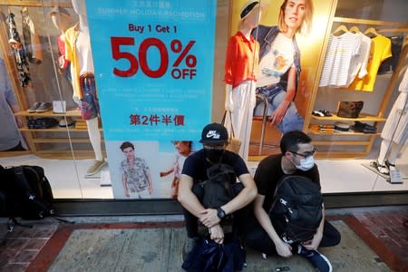 FILE PHOTO: "Reclaim Hung Hom and To Kwa Wan, Restore Tranquility to Our Homeland" demonstration against the extradition bill in Hong Kong