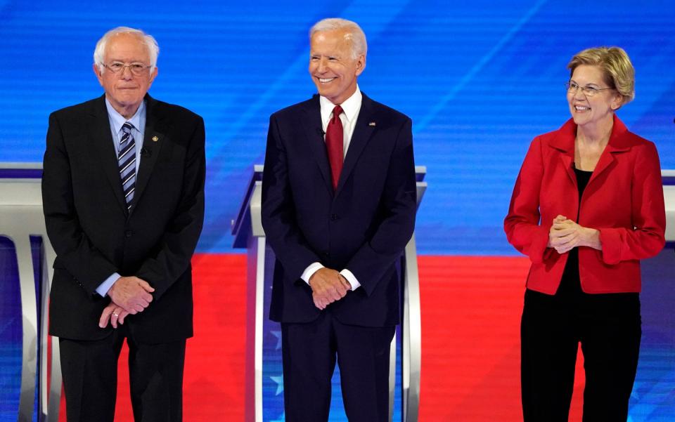 bernie sanders joe biden elizabeth warren