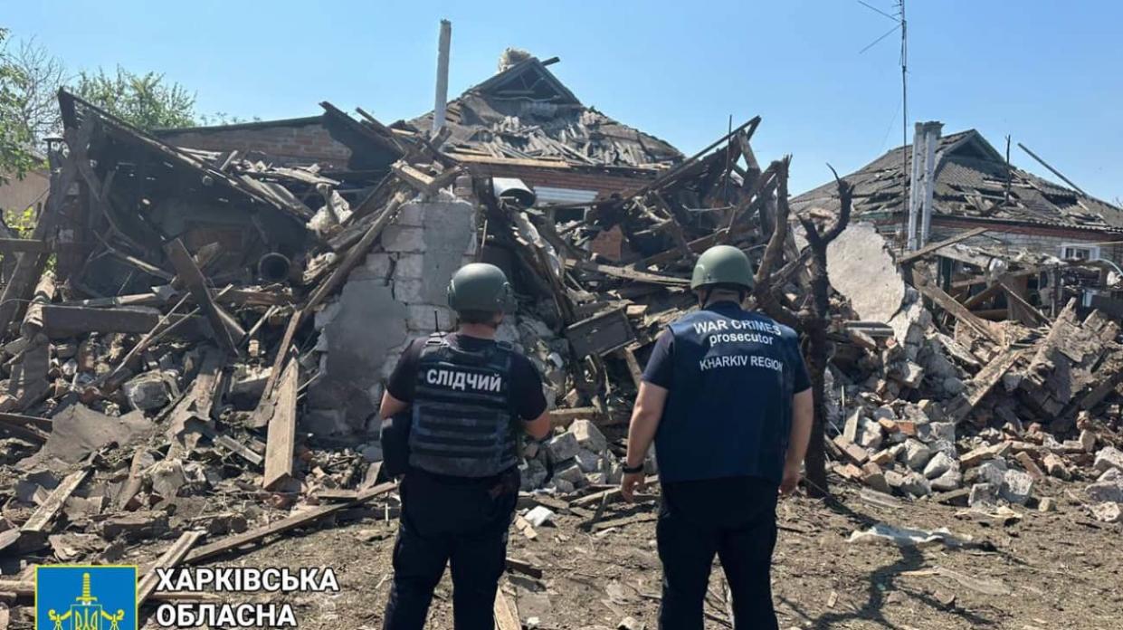 Aftermath of Russian attack on Zolochiv, Kharkiv Oblast. Photo: Kharkiv Oblast Prosecutor's Office