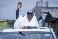 Veteran Sherpa guide Kami Rita arrives at the airport in Kathmandu, Nepal, Thursday, May 25, 2023. The 53-year-old guide scaled Mount Everest for the 28th time on Tuesday beating his own record within a week as two guides compete with each other for the title of most climbs of the world's highest peak. (AP Photo/Niranjan Shrestha)