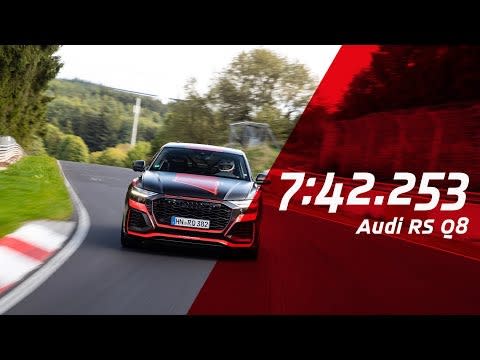 <p> The RS Q8 has yet to be officially unveiled, but that hasn't stopped Audi from <a href="https://www.roadandtrack.com/new-cars/a29710648/2020-audi-rs-q8-nurburgring-lap-record-video/" rel="nofollow noopener" target="_blank" data-ylk="slk:taking it to the 'Ring to set a record;elm:context_link;itc:0;sec:content-canvas" class="link ">taking it to the 'Ring to set a record</a>. It was able to lay down a 7:42.3 time, solidifying it as the quickest SUV to ever lap the legendary track. </p><p><a href="https://www.youtube.com/watch?v=ANbhV6j05ys" rel="nofollow noopener" target="_blank" data-ylk="slk:See the original post on Youtube;elm:context_link;itc:0;sec:content-canvas" class="link ">See the original post on Youtube</a></p>