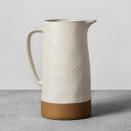 <p>There’s something very versatile about this pitcher’s rustic-meets-modern design. The kitchen basic can easily double as a vase, and its neutral coloring will complement any aesthetic. <br><strong><a rel="noopener" href="https://fave.co/2ArExbE" target="_blank" data-ylk="slk:SHOP IT;elm:context_link;itc:0;sec:content-canvas" class="link ">SHOP IT</a>:</strong> $21 (on sale, $15),<a rel="noopener" href="https://fave.co/2ArExbE" target="_blank" data-ylk="slk:target.com;elm:context_link;itc:0;sec:content-canvas" class="link "> target.com</a> </p>