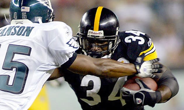 Former Steelers running back Verron Haynes — Getty