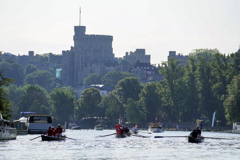 Swan Uppers on the Thames (Steve Parsons / PA)