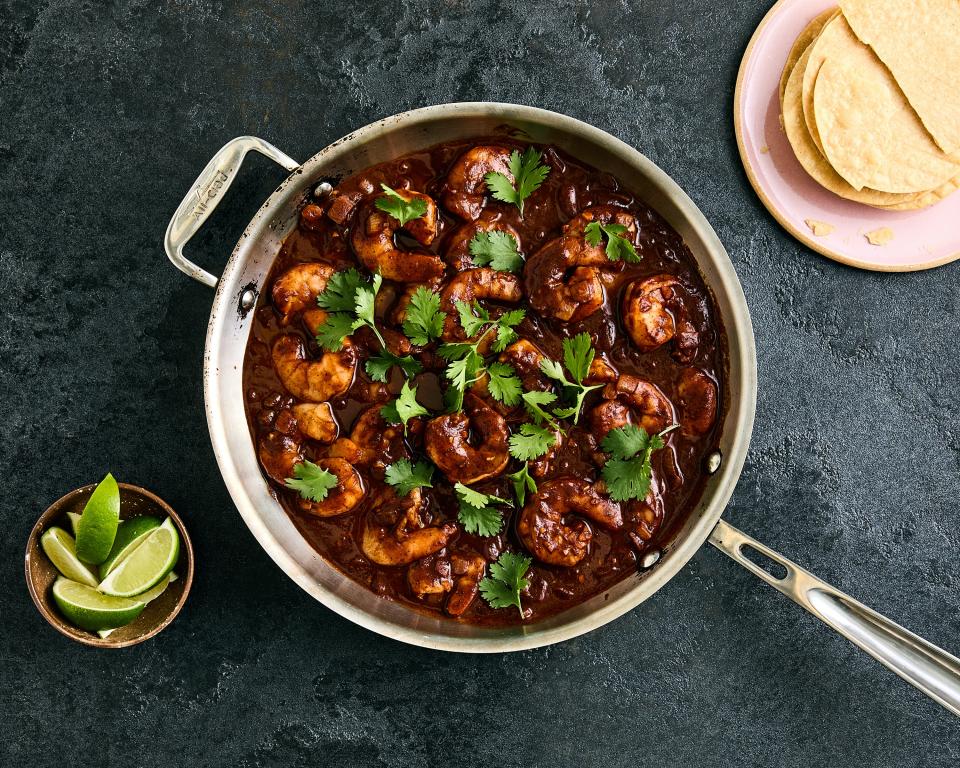 Quick-and-Spicy Cocoa Shrimp