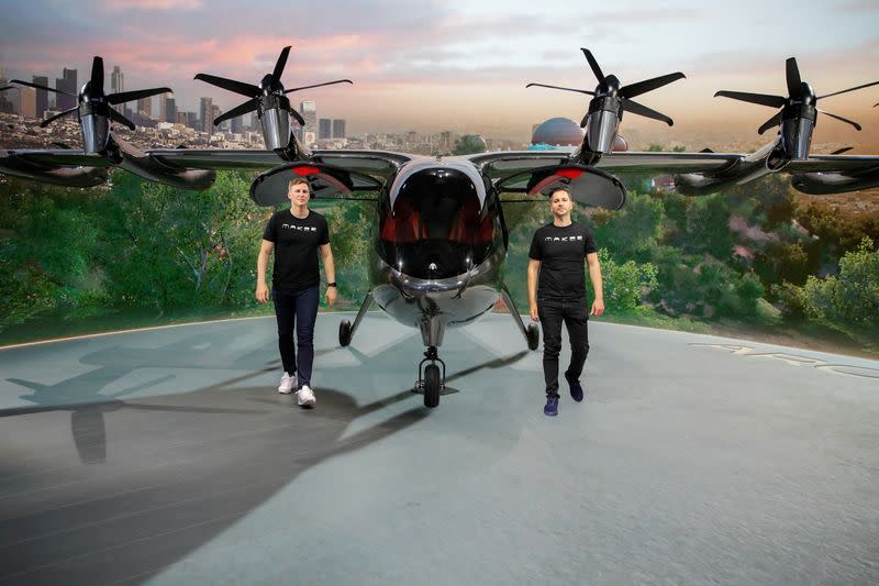 Flying taxi company Archer Aviation unveils all-electric aircraft in Los Angeles