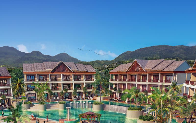 A handout picture shows Anichi resort in Dominica