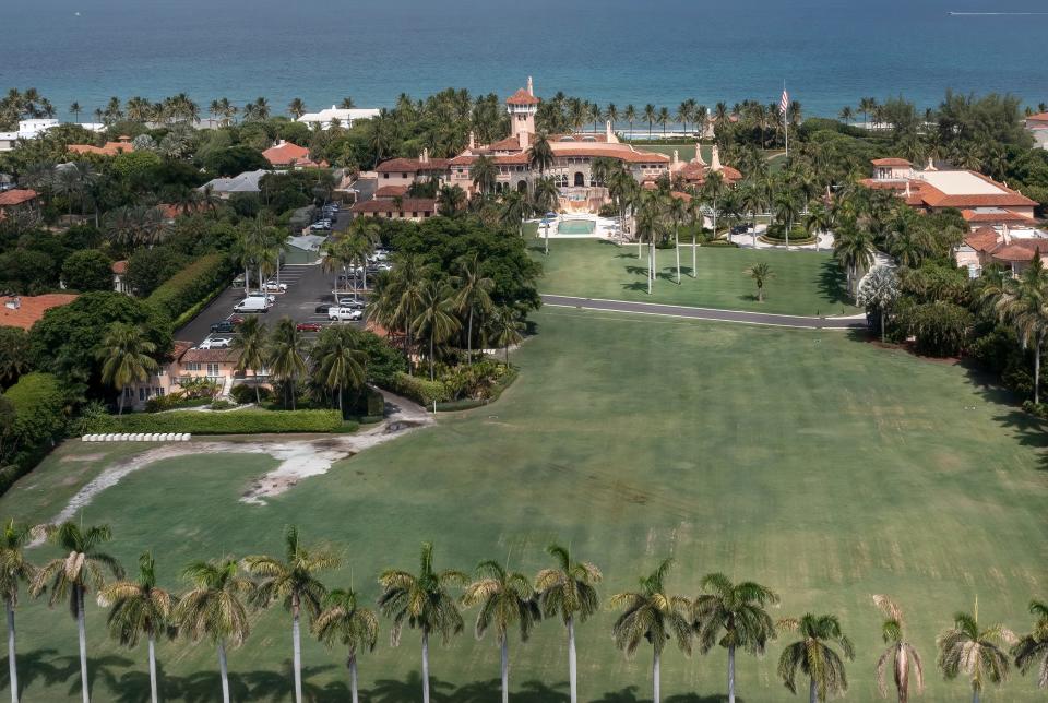 Donald Trump's Mar-a-Lago estate in Palm Beach, Florida on August 15, 2022.
