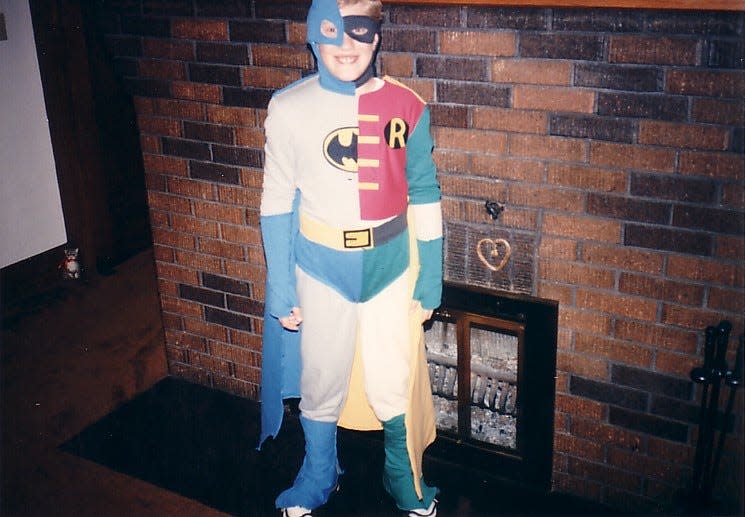 Sheboygan Press editor Brandon Reid shares his favorite childhood Halloween costume, 'Batman and Robin,' circa 1989.