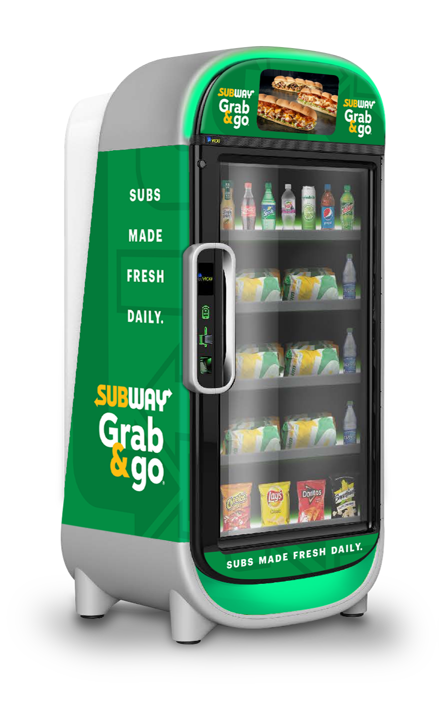Subway installed its first interactive, fully unattended smart fridge at the University of California San Diego in September. / Credit: Subway
