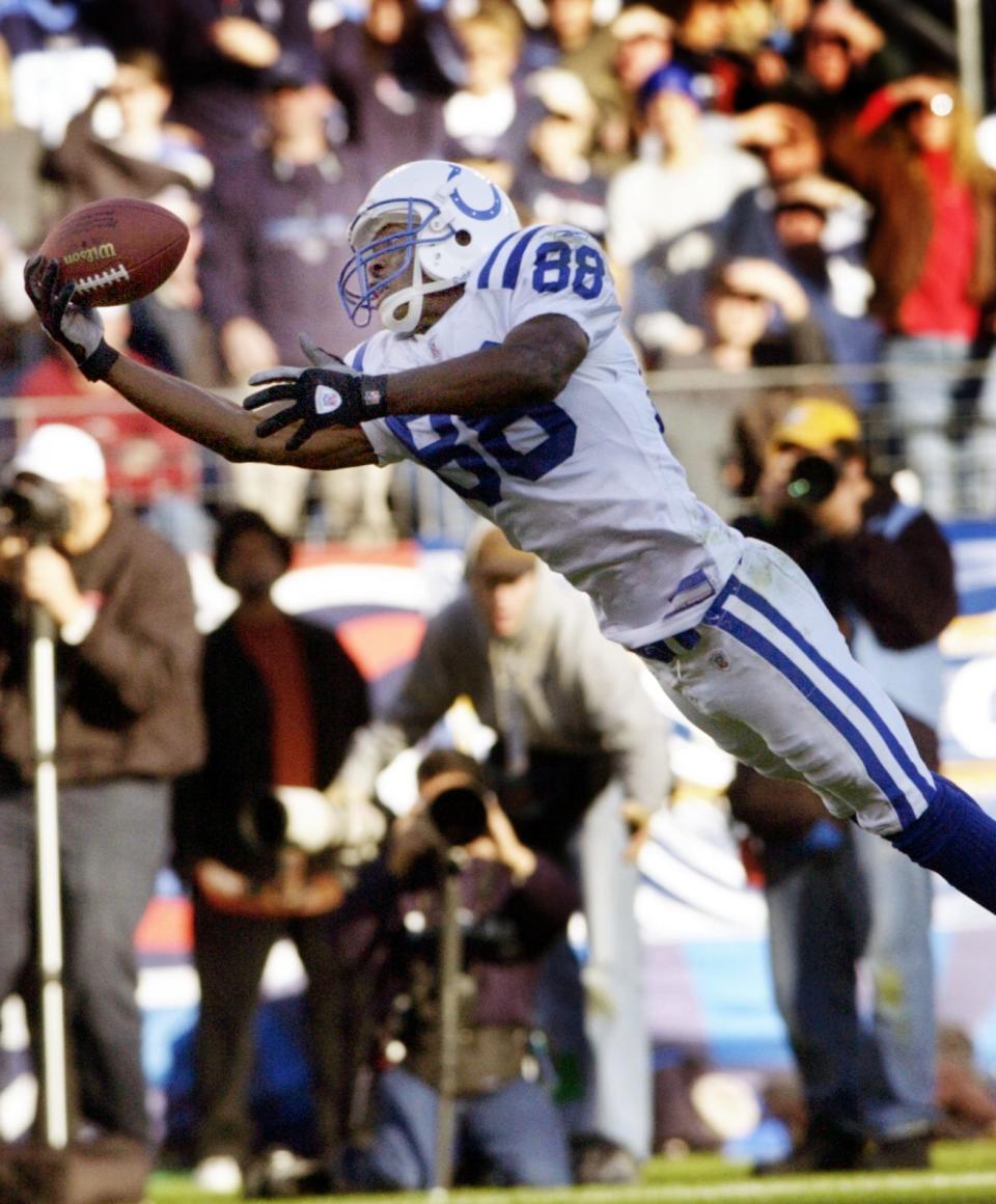 Marvin Harrison Sr. ranks in the top 10 in NFL history in receptions, receiving yards and receiving touchdowns.