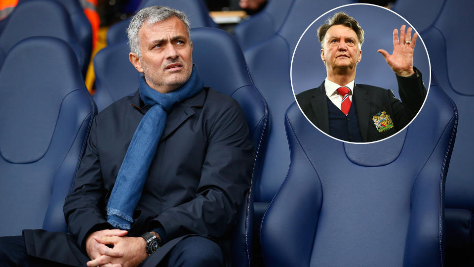 Jose Mourinho has come under fire from Louis Van Gaal