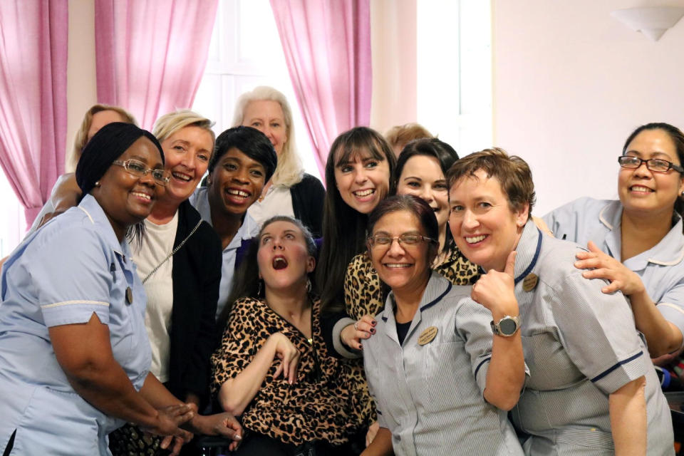 Amy has bid farewell to Marillac Care, where she has lived for three years (SWNS)