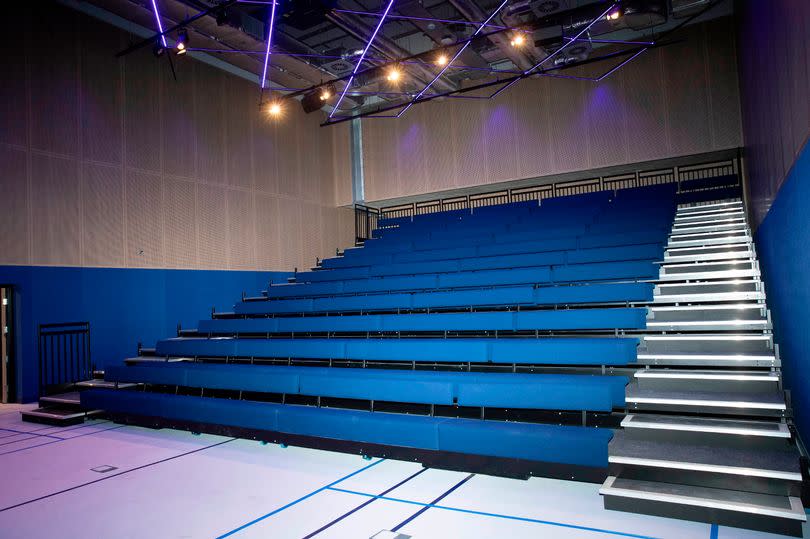 The auditorium can be used as a lecture hall, a cinema or a badminton court -Credit:DAILY RECORD