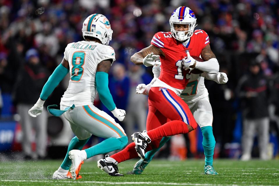 The Miami Dolphins vs. Buffalo Bills NFL playoffs game on Sunday can be seen on CBS.