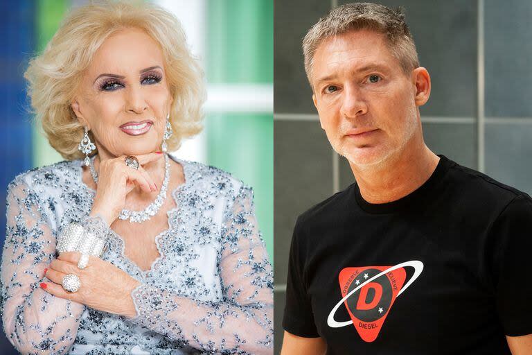 Mirtha Legrand y Adrián Suar, dos de los eternos protagonistas de la TV abierta en la Argentina