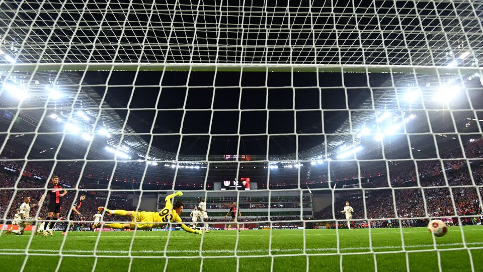 Stanišić scores the all-important equalizer against Roma. - Ina Fassbender/AFP/Getty Images