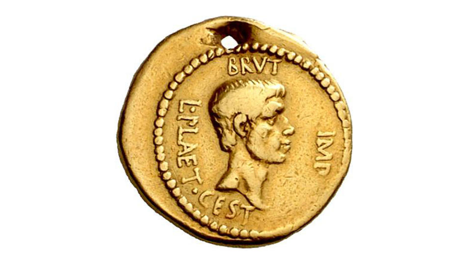 A portrait of Brutus is on its other side - Credit: Numismatica Ars Classica