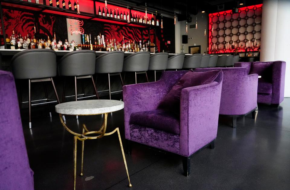 Baru offers a full bar and comfortable seating.
