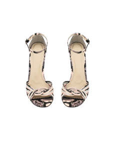 Snakeskin sandals, $88, Colin Stuart, victoriassecret.com