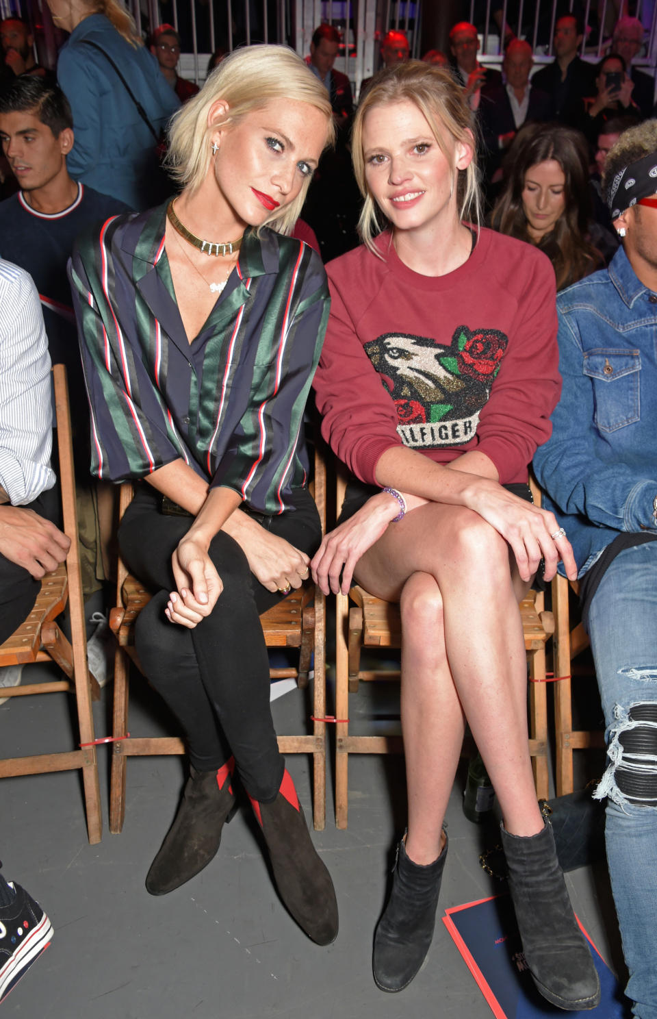 <p>at the Gigi Hadid x Tommy Hilfiger show. </p>