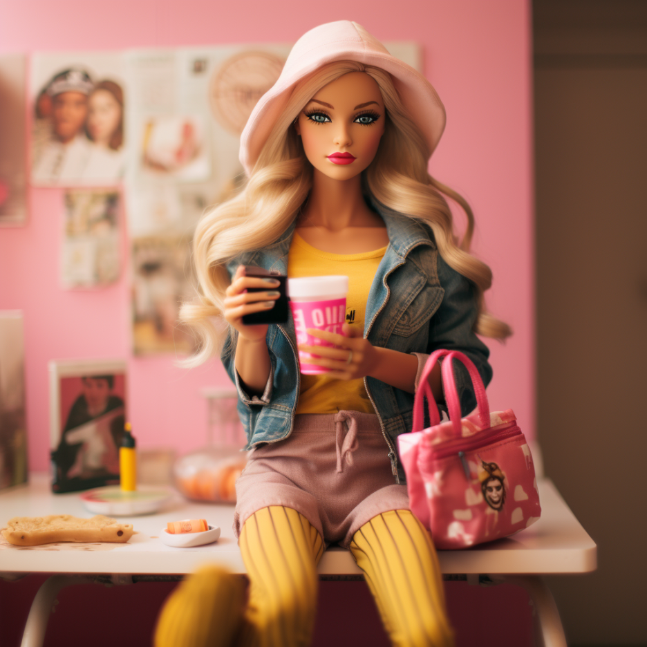 "VSCO girl" Barbie