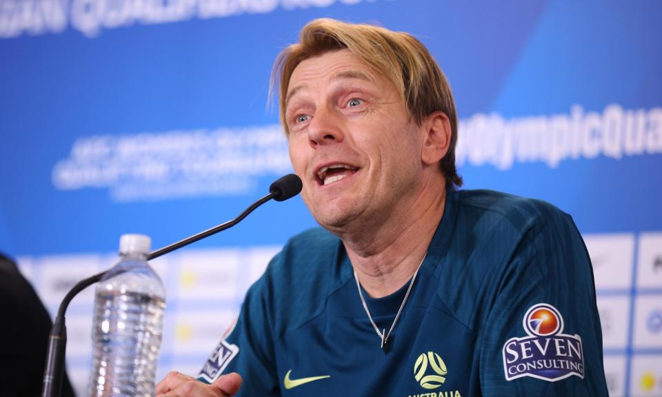 <span>Matildas coach Tony Gustavsson says the game against <a class="link " href="https://sports.yahoo.com/soccer/teams/mexico/" data-i13n="sec:content-canvas;subsec:anchor_text;elm:context_link" data-ylk="slk:Mexico;sec:content-canvas;subsec:anchor_text;elm:context_link;itc:0">Mexico</a> in the US offers a chance to learn more about his squad before the Paris Olympics.</span><span>Photograph: James Worsfold/Getty Images</span>